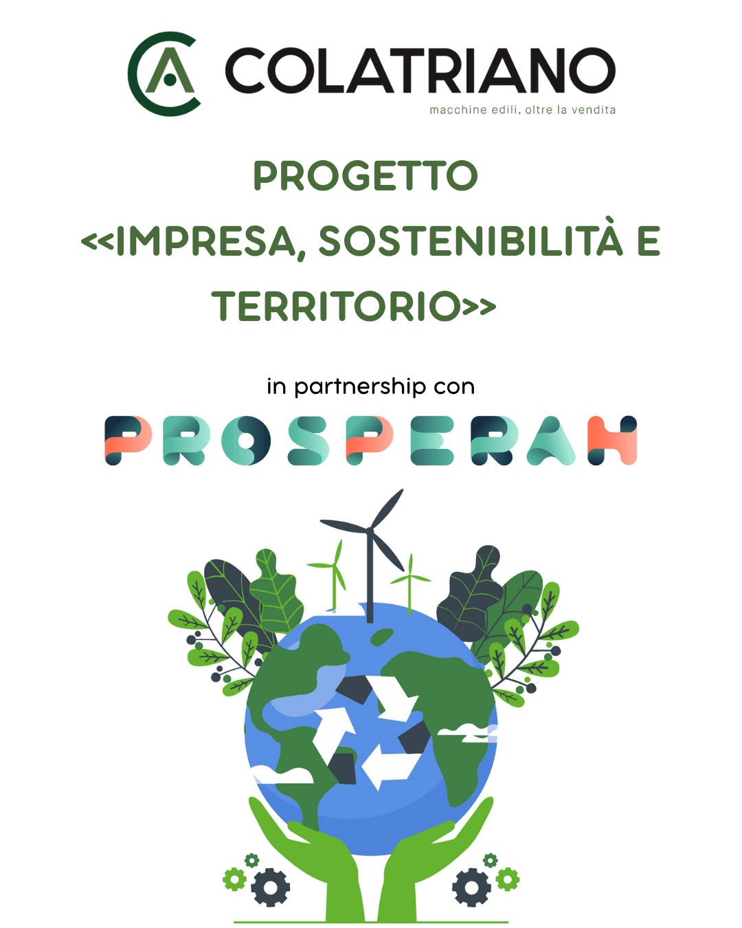 Locandina del "Progetto Sostenibilità"